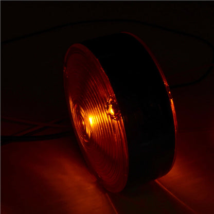 24V Amber Lollipop Earring Side Maker Light for Truck Trailer Mirror Lamp