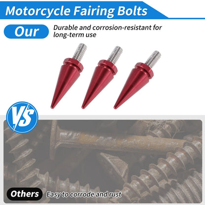 Bolts Windshield Red for Harley Davidson Street Glide (1996–2013)