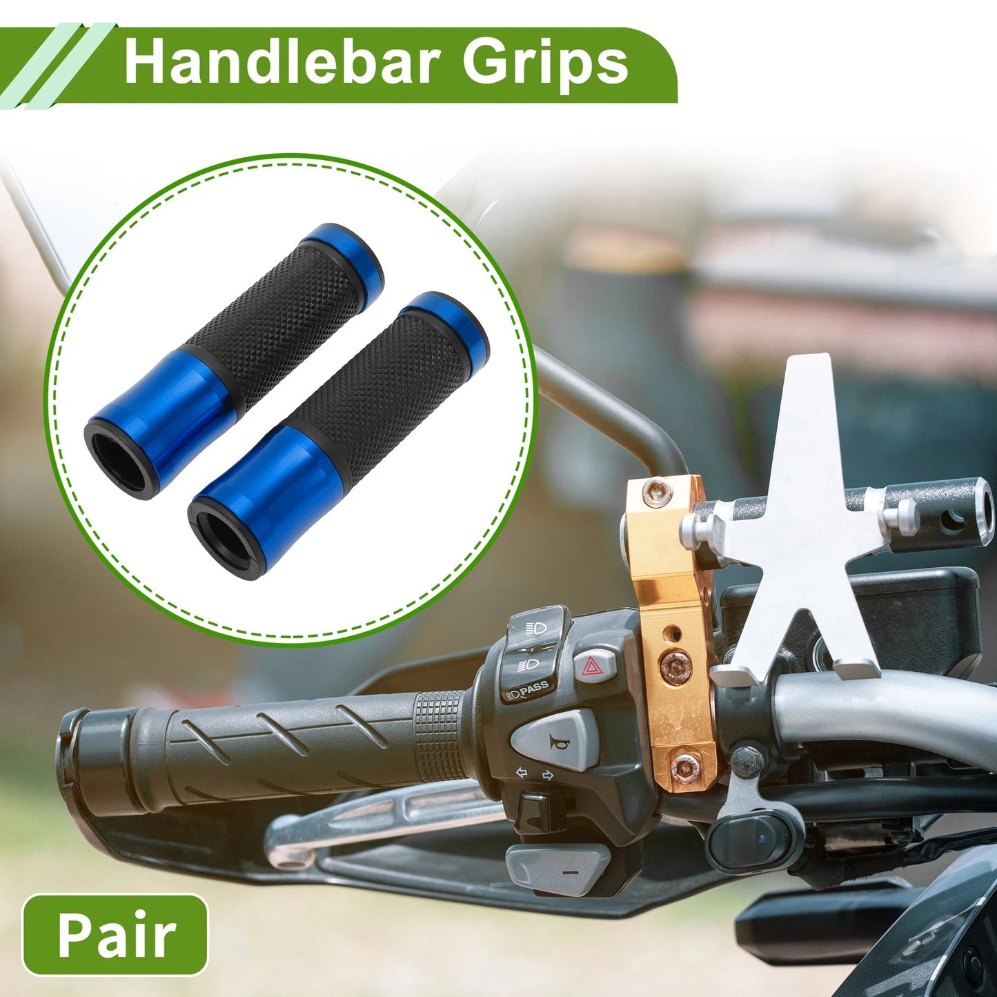 7/8" / 22mm / Motorcycle Hand Grips Cover for Motorcycle