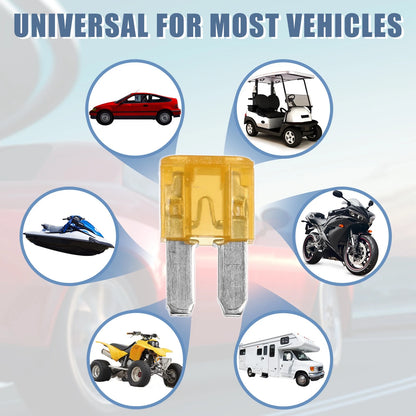 10pcs / 5A / Car Mini Blade Fuses for Boat Truck RV Camper Motorcycle