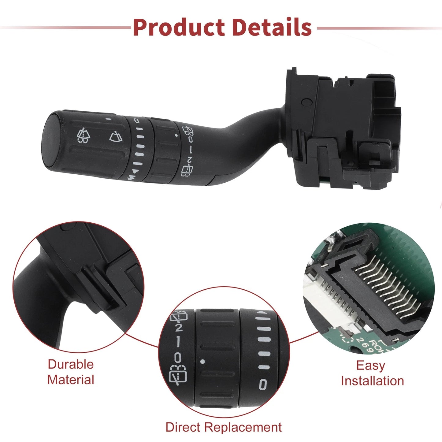 Front Windshield Wiper Switch for Ford Explorer (2011-2015)