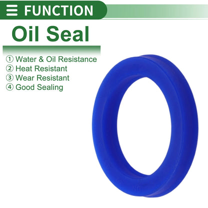Oil Seal / 40x55x8mm / Rotary Shaft Seal TPU High Pressure Blue 5 Pcs