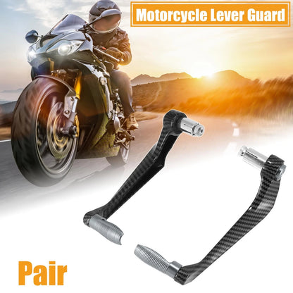 2 x 7/8" Motorcycle Brake/Clutch Lever Guard 22mm Titanium Tone for Universal