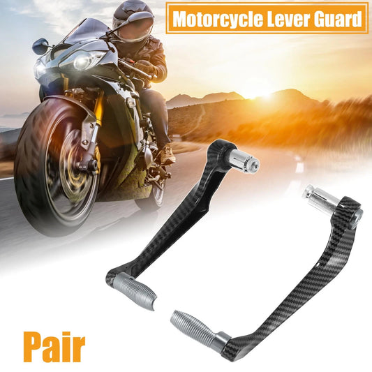 2 x 7/8" Motorcycle Brake/Clutch Lever Guard 22mm Titanium Tone for Universal