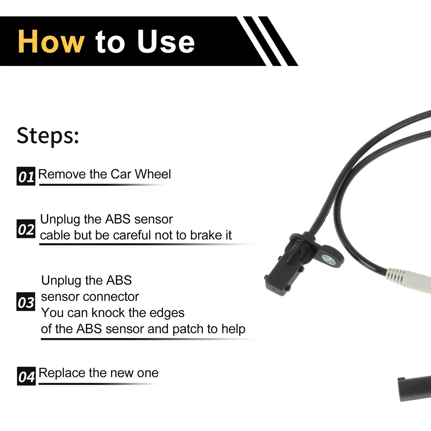 ABS Wheel Speed Sensor for BMW 6 Gran Turismo G32 620d (2017-2023)