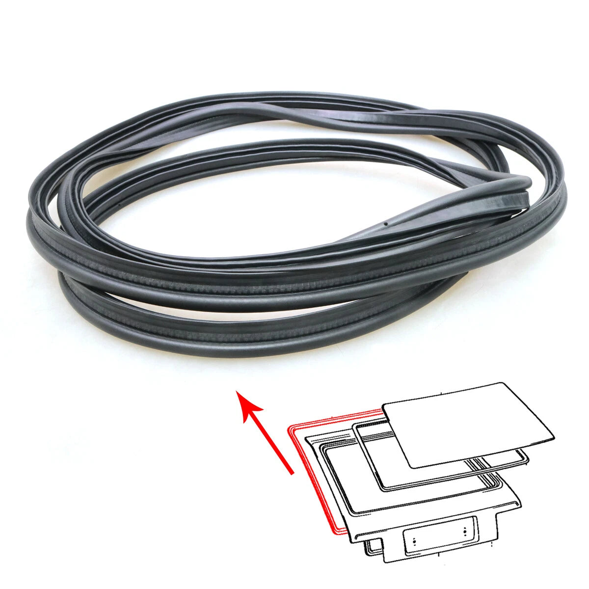 BootSeal Weatherstrip for Toyota Starlet Hatchback 3D 1978-1984