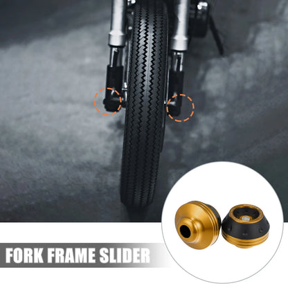 Pair Wheel Front Fork Frame Sliders for Make Model