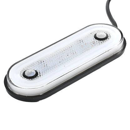 White Side Marker LED Lights for RV Trailer Truck Lorry