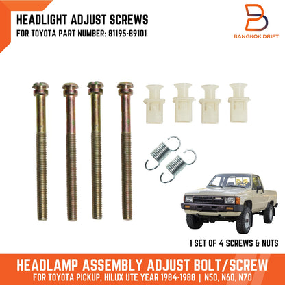 Headlamp Adjust Screw Nut for Toyota Hilux Ute (1984-1988)