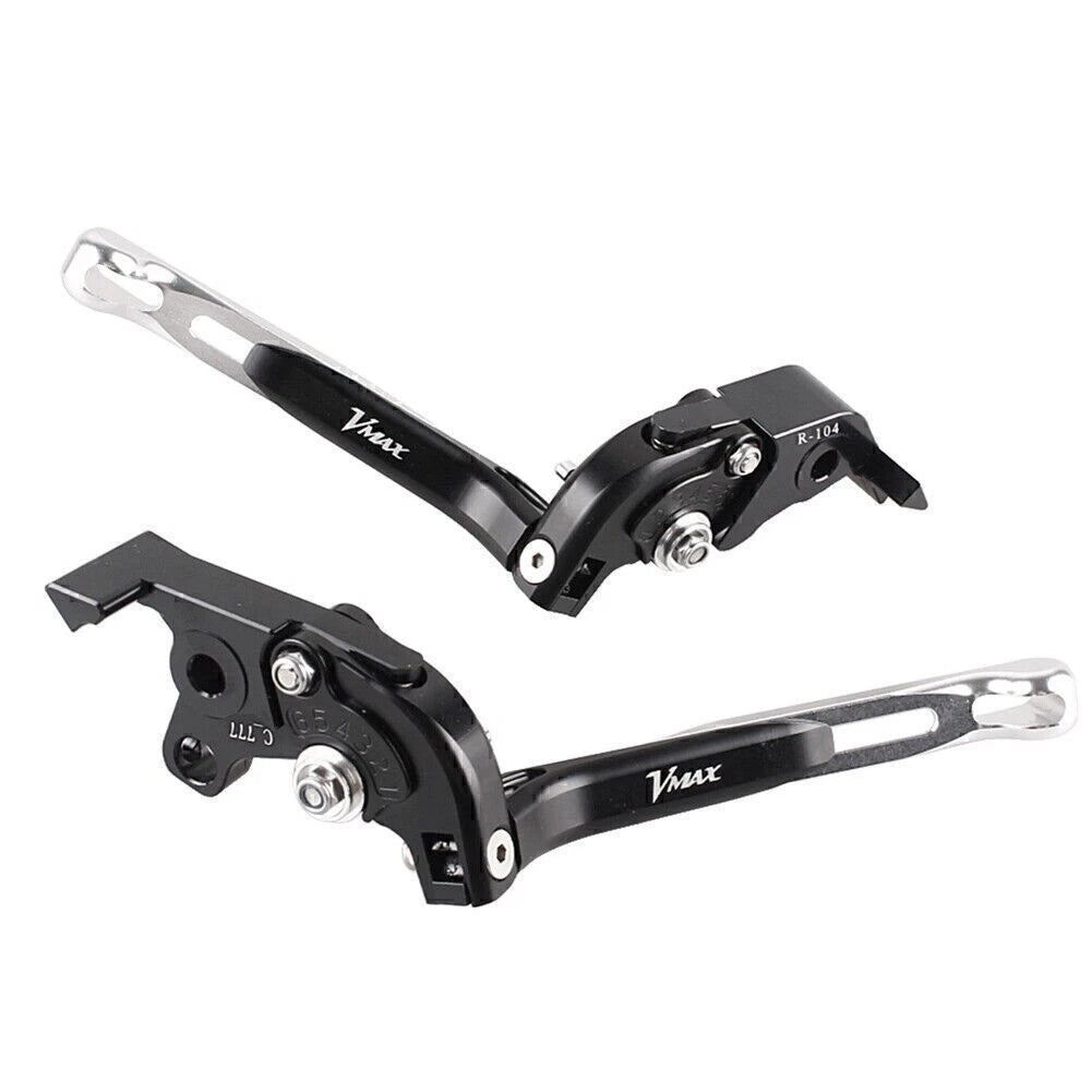 Foldable Brake Clutch Levers for Yamaha V-MAX 1700 (2009-2015) Black
