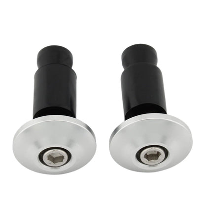 7/8'' Handle Bar End Grips Caps for Motorcycle Dirt Bike - Silver