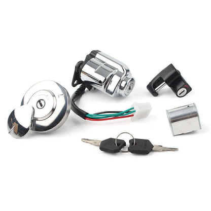 Ignition Switch Fuel Gas Cap Seat Lock Key Set for Honda VT600 Shadow (88-08)