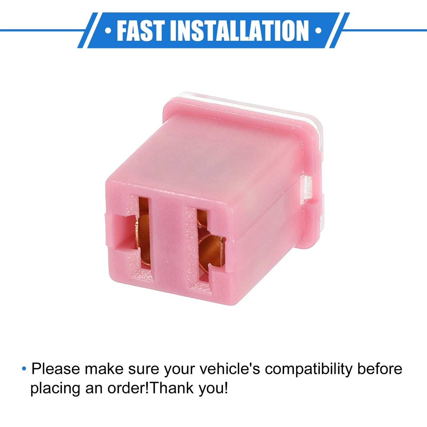10 Pcs Mini Box Shaped Fuse 30 Amps for Pickup Trucks & Cars (Various Years)
