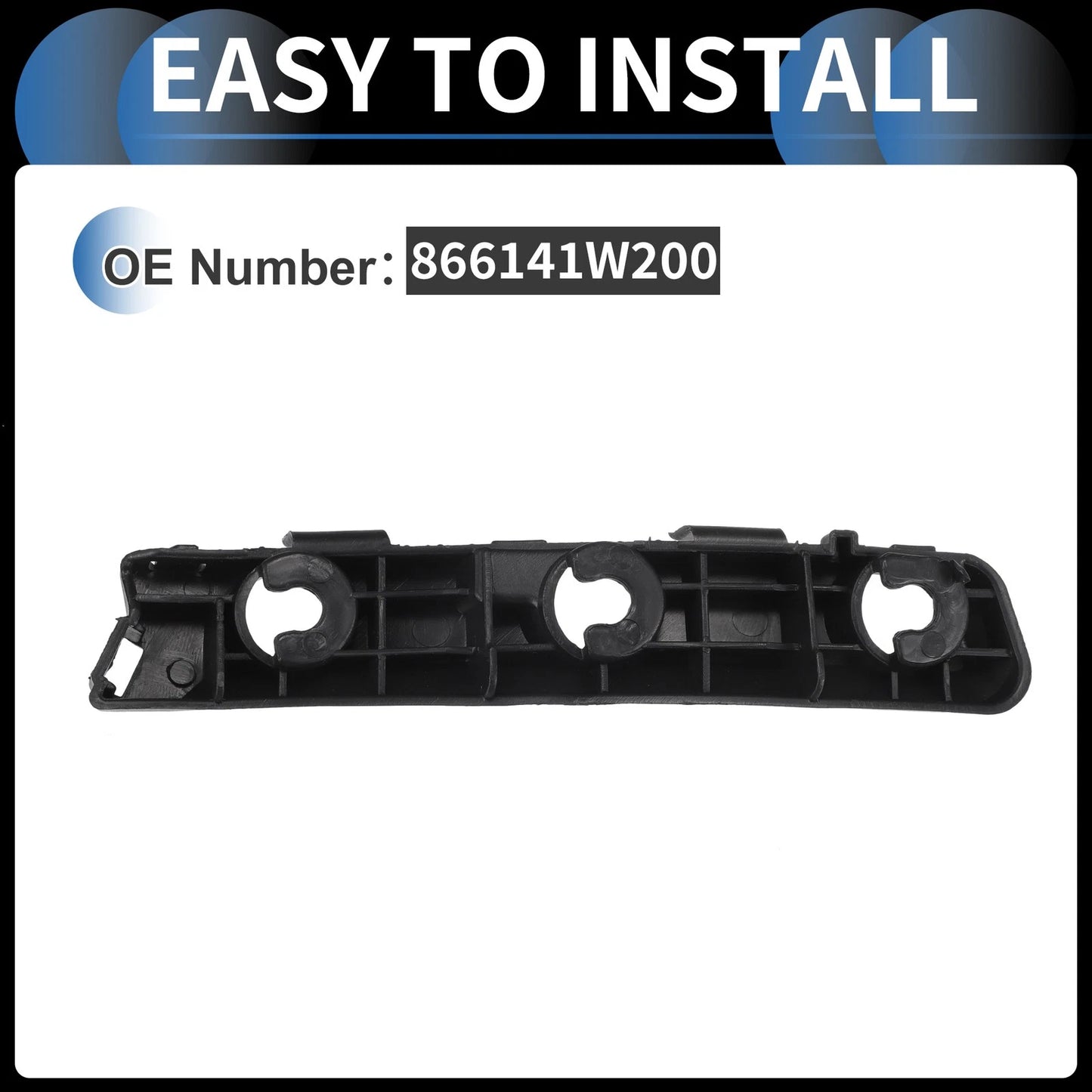 Right Rear Bumper Retainer Bracket for Kia Rio (2012-2017)