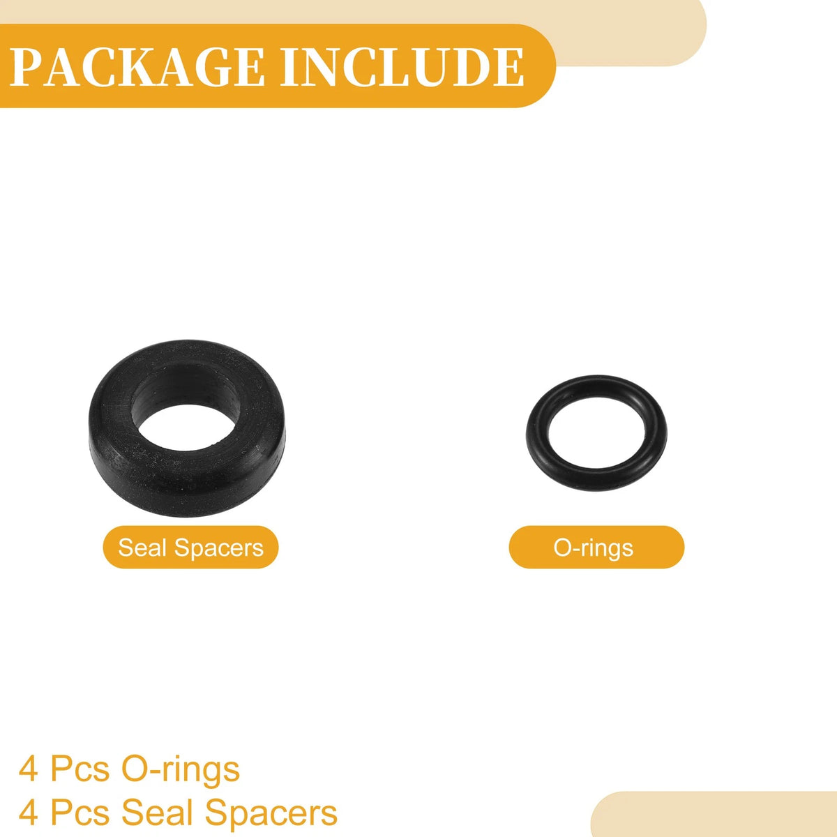 Fuel Injector O-Ring Seals 4 x for Ford F-Series