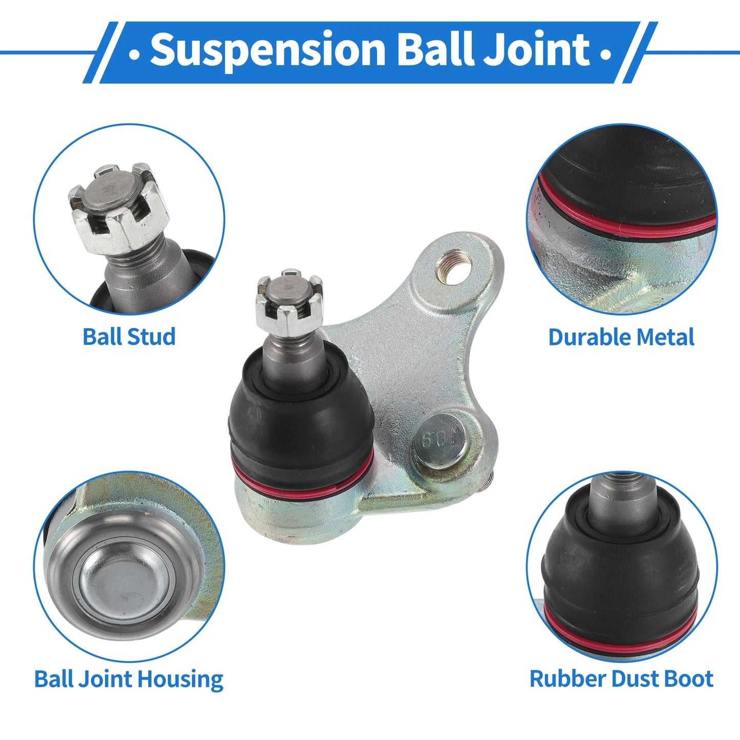 2 x Front Lower Ball Joints for Toyota RAV4 (1996-2000)