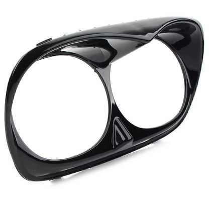 Black Headlight Bezel Scowl Outer Fairing for Harley Road Glide (1998-2013)