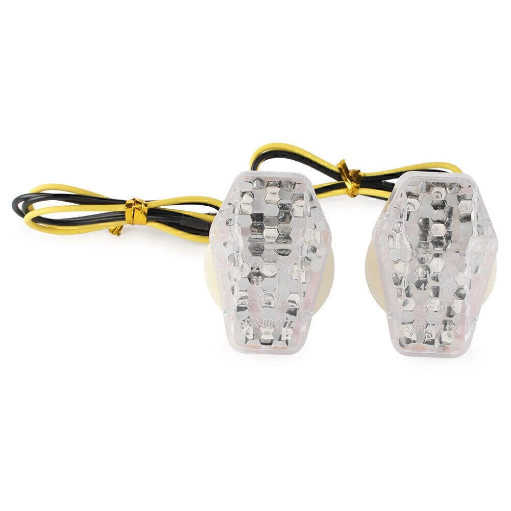 2 x Clear LED Turn Signal Lights for Suzuki GSXR650 GSXR1000 (2001-2005)