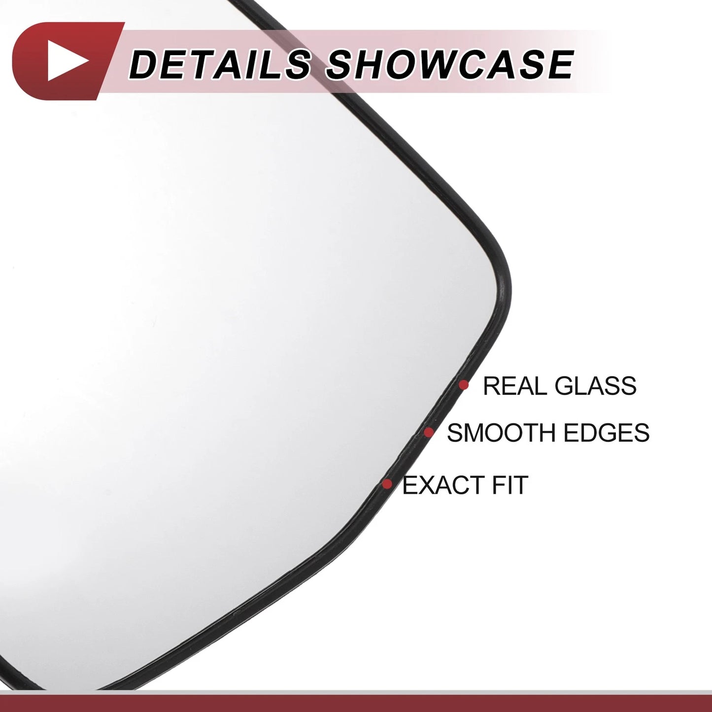 Heated Left Driver Side Mirror Glass for Chevrolet Malibu (2016 - 2021)