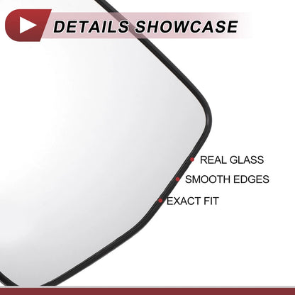 Heated Left Driver Side Mirror Glass for Chevrolet Malibu (2016 - 2021)