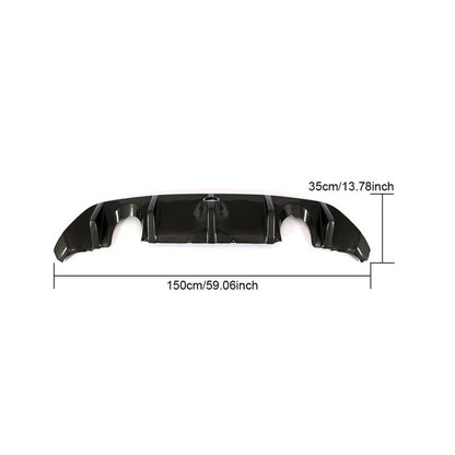Carbon Fiber Rear Diffuser Bumper Lip for Ford Focus RS 2016-2018