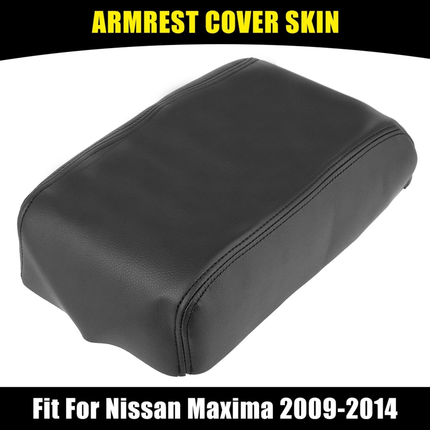 Center Console Lid Armrest Cover for Nissan Maxima (2009-2014) Black