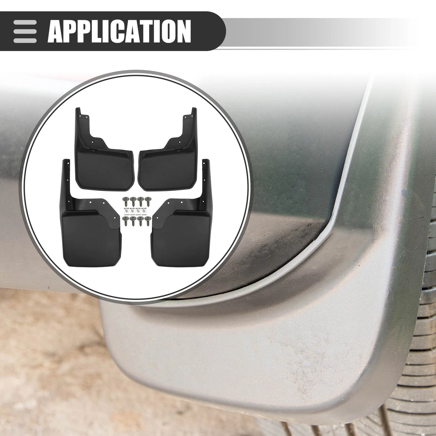 Car Mud Flaps Splash Guards for Jeep Wrangler (2007-2018)