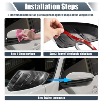 Rearview Mirror Cover Overlay Gloss Black for Hyundai Sonata (2020-2023)