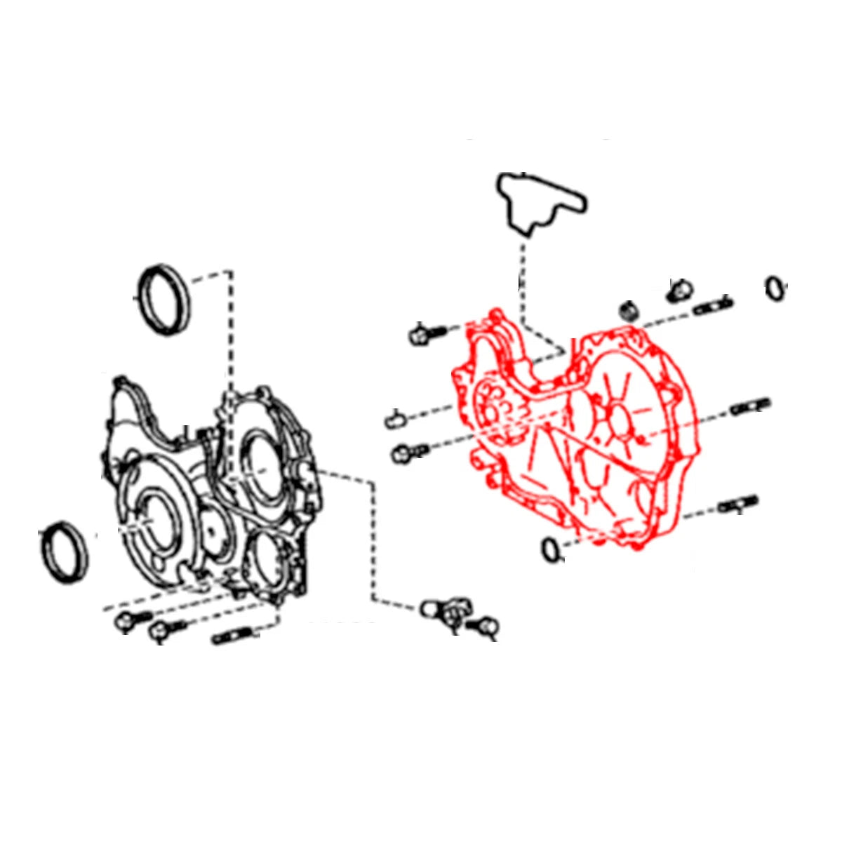 3.0L Timing Gear Case for Toyota Hiace Van KDH203-KDH223