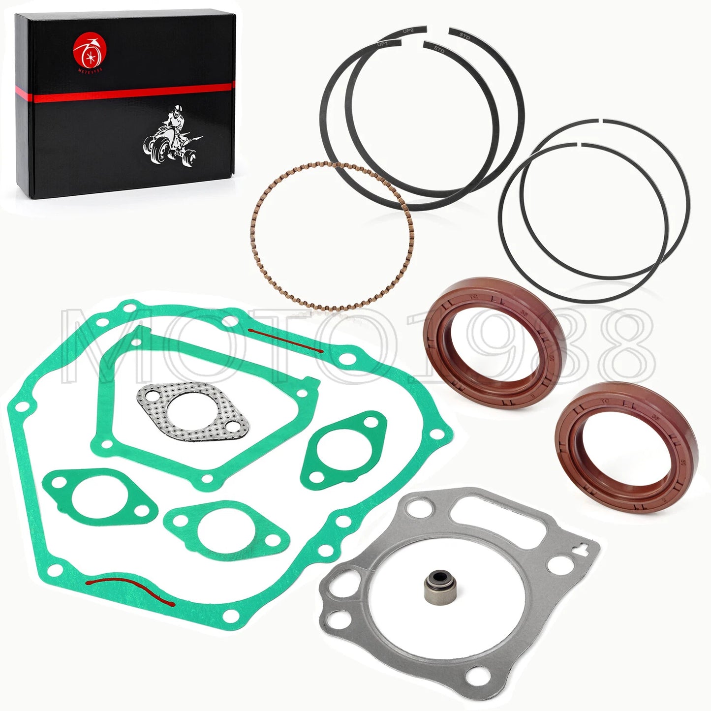 ENGINE REBUILD KIT RINGS GASKETS SEALS for YAMAHA GOLF CART (1996–2005)