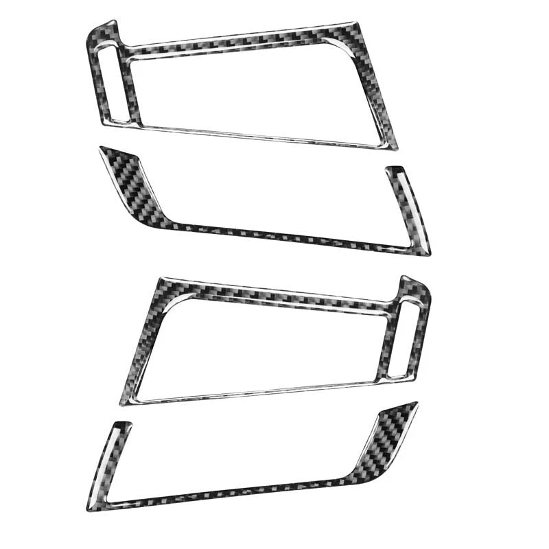 4PCS Real Carbon Fiber AC Outlet Vent Trim Fit For BMW F15 F16 X5 X6 2014-2018