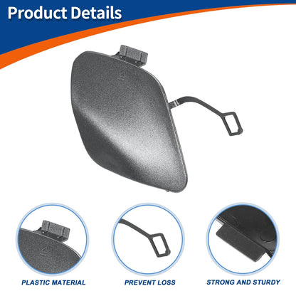Car Bumper Tow Hook Cover for Mercedes S W222 (2014-2017) Gray