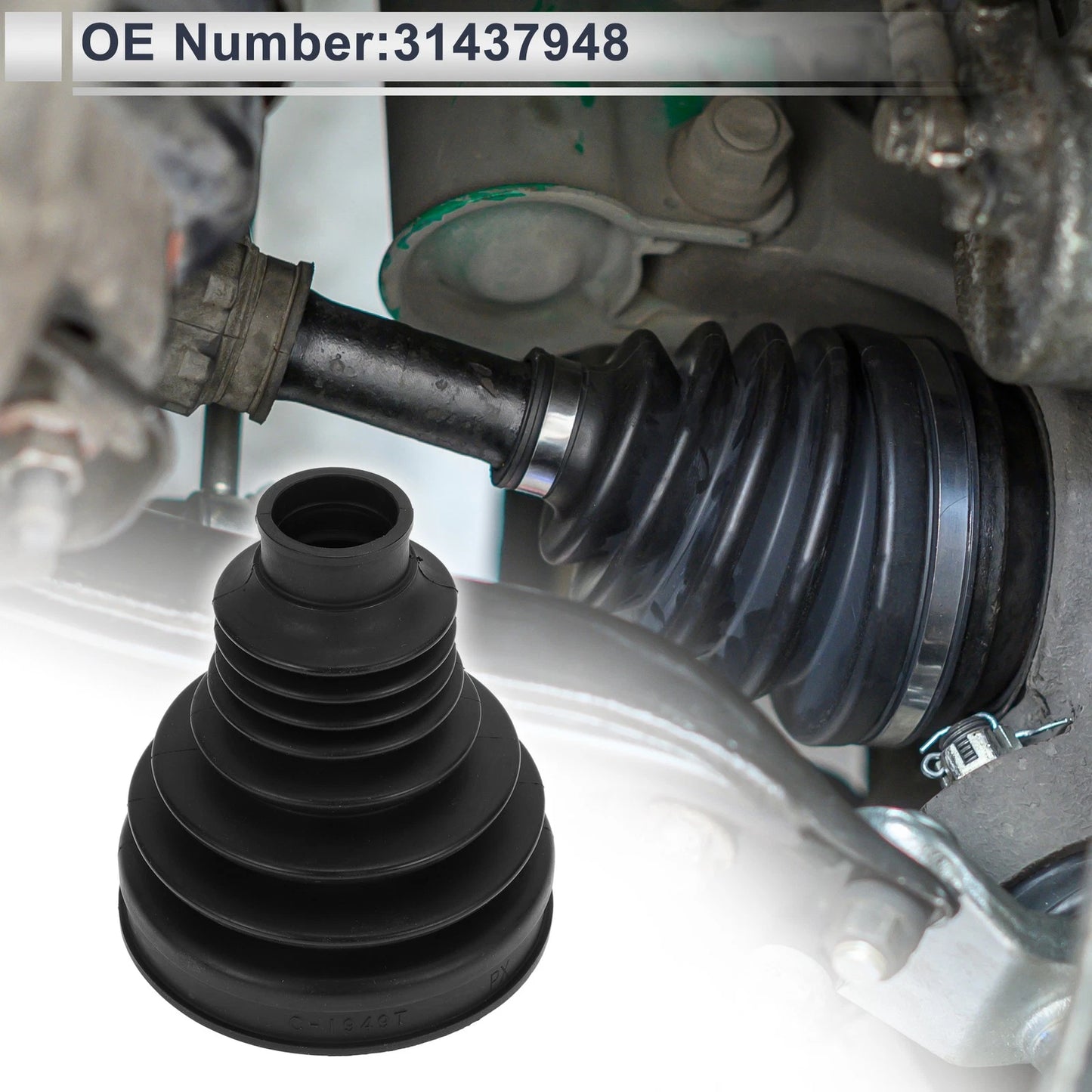 Inner CV Joint Boot Kit with Clamps for Volvo S60 (2019-2025)
