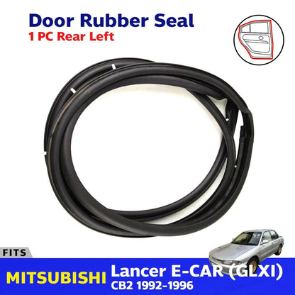 Door Rubber Weatherstrip Rear LH Fits Mitsubishi Lancer E-CAR CB2 Sedan 1992-96