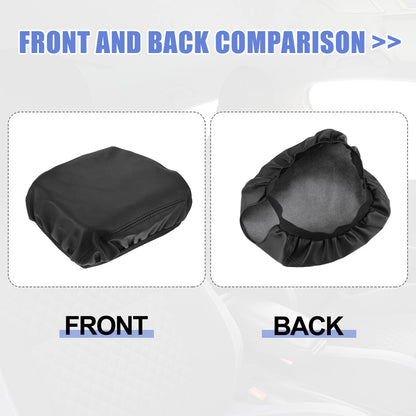 Center Console Cover for Toyota Prado (2010-2019) Armrest Pad Faux Leather Black