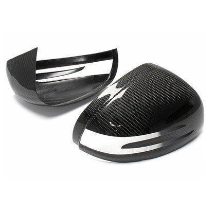Overlay Real Carbon Fiber Wing Mirror Cover Caps Fit For Benz SLK R172 SLC SL