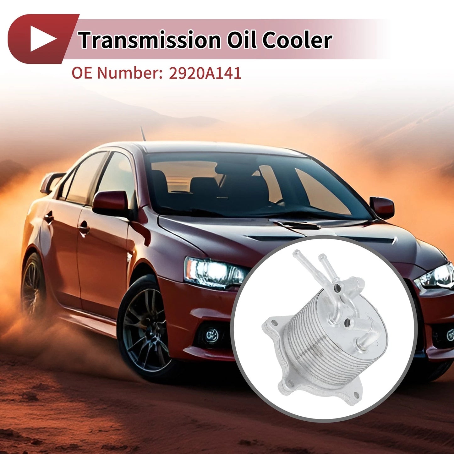 Engine Oil Cooler for Mitsubishi Lancer (2008-2017) 1 Set