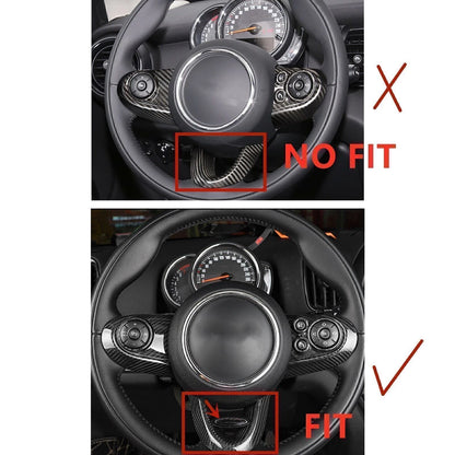 Carbon Fiber Steering Wheel Cover for Mini Cooper JCW F54 F55 F56 (2014-)