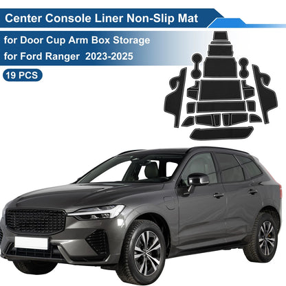19 Pcs PVC Non-Slip Mat for Ford Ranger (2023-2025)