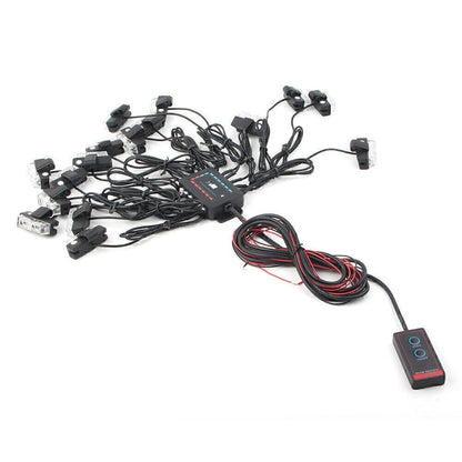 LED White Strobe Lights for Car Truck Emergency Warning Deck Dash Grill