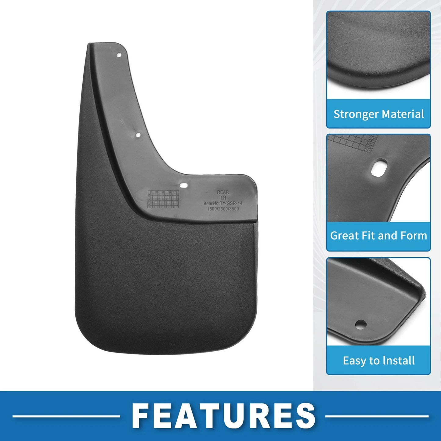 Mud Flap Splash Guard for Chevrolet Avalanche 1500 (2002-2006)