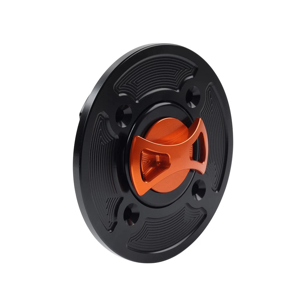 CNC Orange Gas Fuel Tank Cap Cover for DUCATI Panigale V4/S/R (2018-2021)