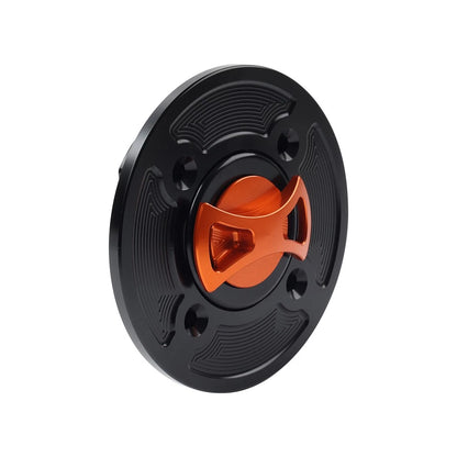 CNC Orange Gas Fuel Tank Cap Cover for DUCATI Panigale V4/S/R (2018-2021)