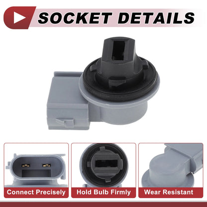 Turn Signal Light Socket for Ford Escape (2013-2016) 2 x Pins
