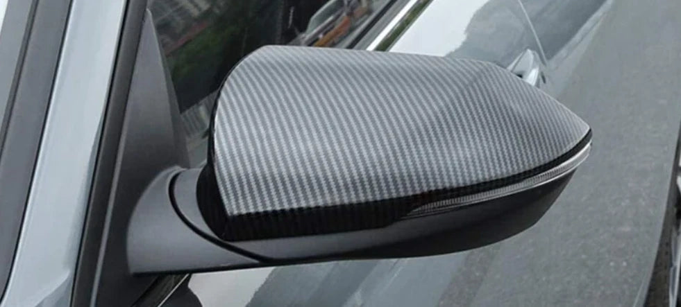 Rearview Mirror Side Lid Carbon Fiber Cover Trim for Hyundai Elantra (2011-2016)