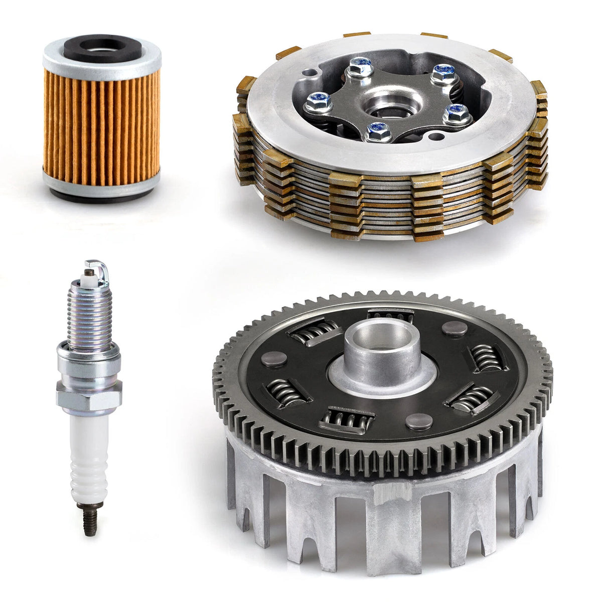 Clutch Assembly kit & Clutch Basket for Yamaha YFM350 Warrior (1987–2004)