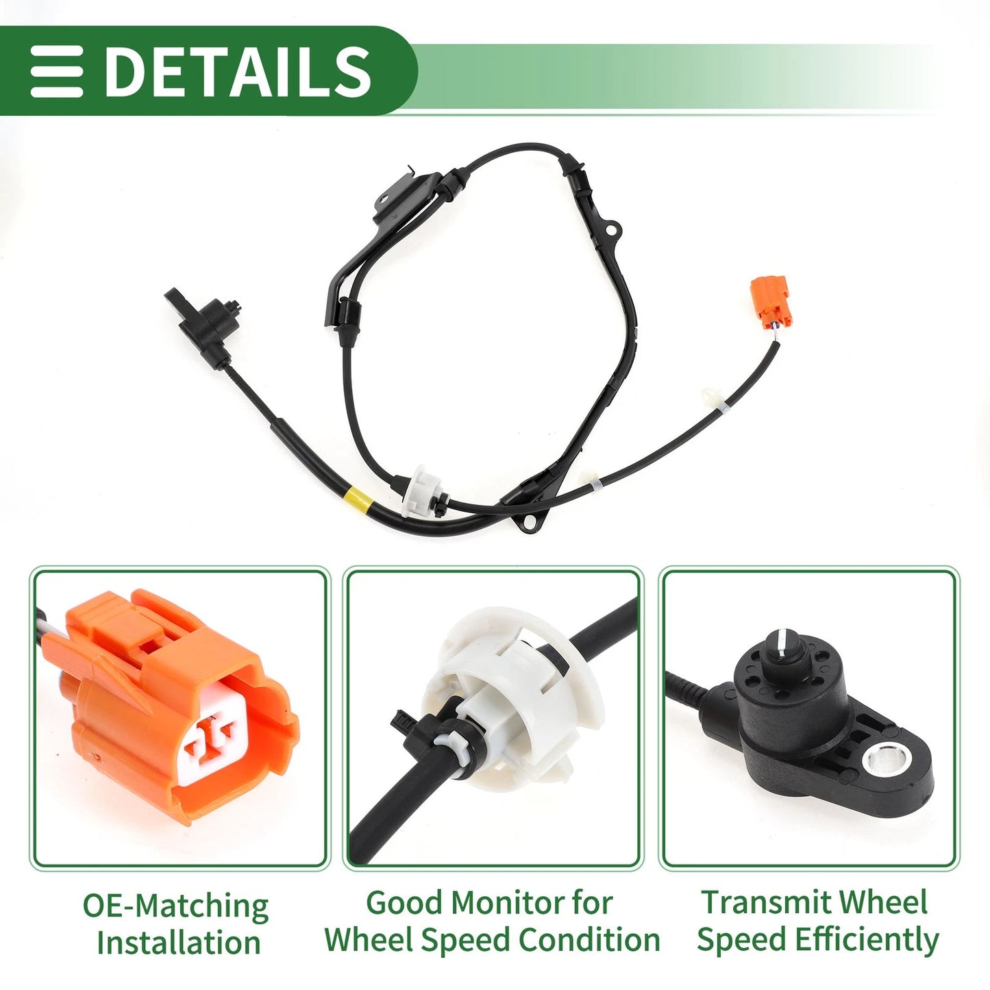 ABS Wheel Speed Sensor for Honda Accord MK VI CG Coupe (1998-2003)