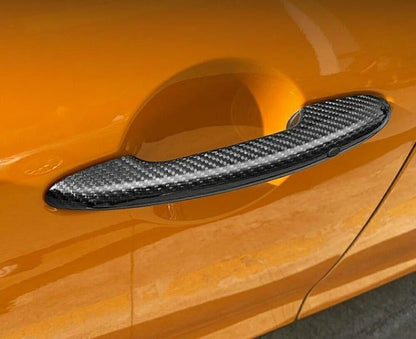 Door Handle Covers for 2014-2020 MINI Cooper F55 F60 Black Carbon Fiber