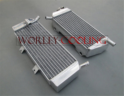 Aluminum Radiator & White Hose for Honda CRF450X (2005-2016)
