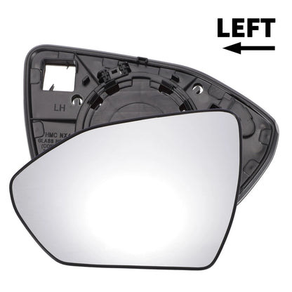 Left Side White Mirror Glass with Back for Hyundai Tucson (2022-2024)